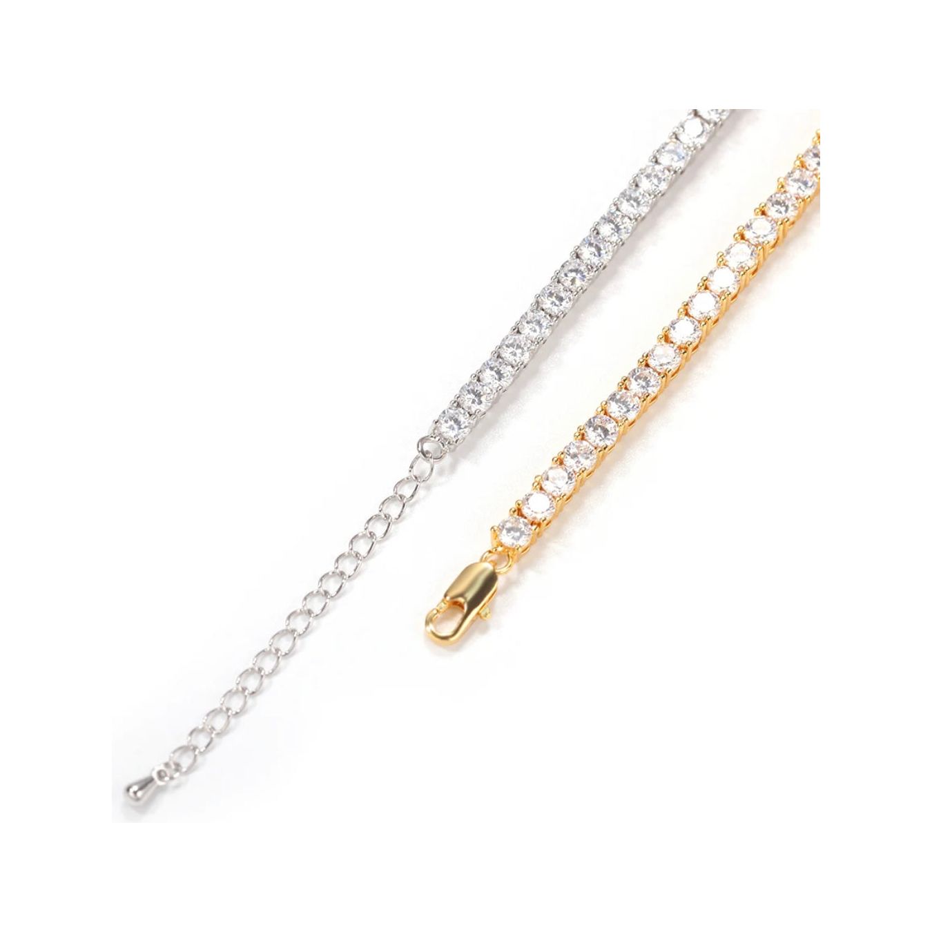 CZ Diamond Adjustable Tennis Anklet