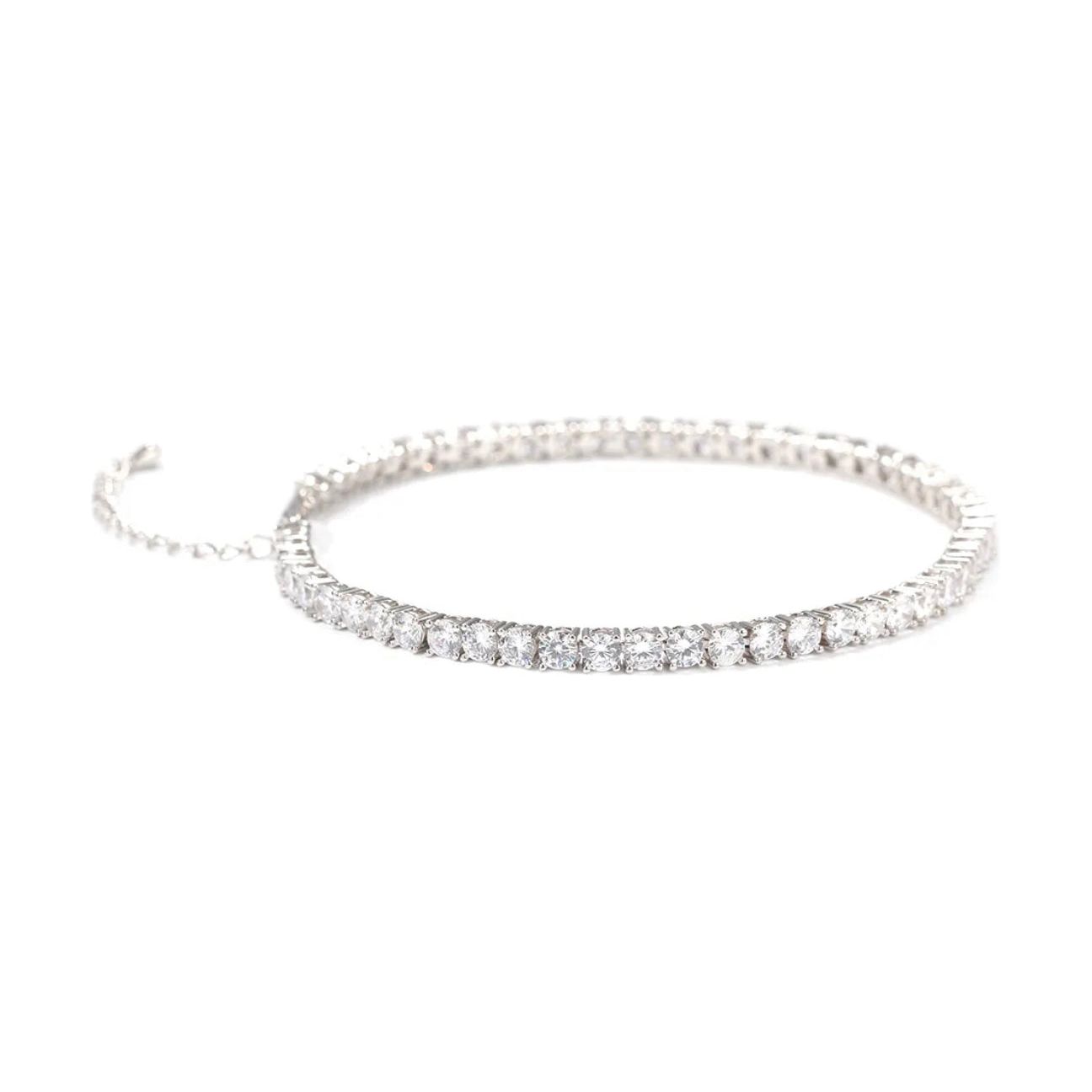 CZ Diamond Adjustable Tennis Anklet