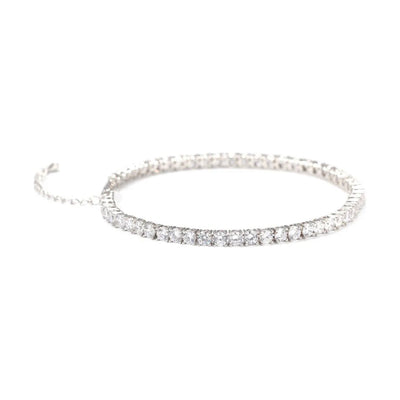 CZ Diamond Adjustable Tennis Anklet