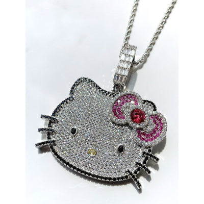 CZ Diamond Kitty Necklace