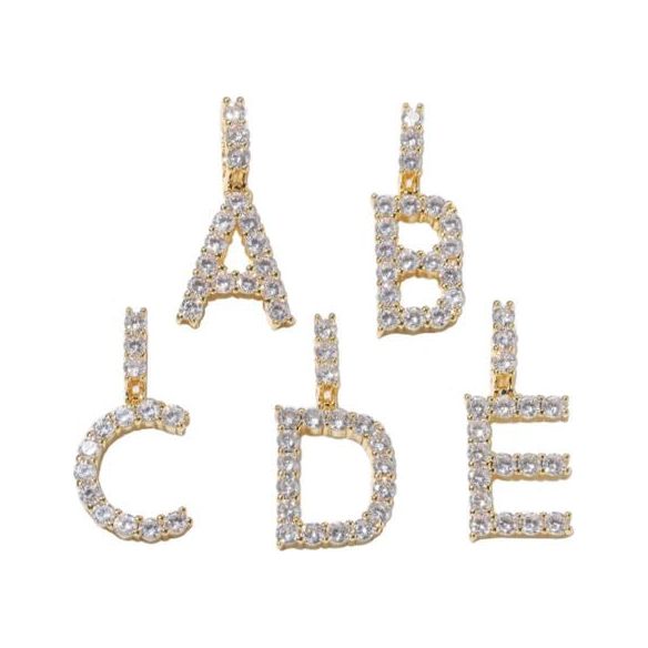 CZ Diamond Initial Necklace