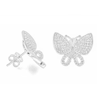 Butterfly Vibes Stud Earrings  ( .925 sterling silver)