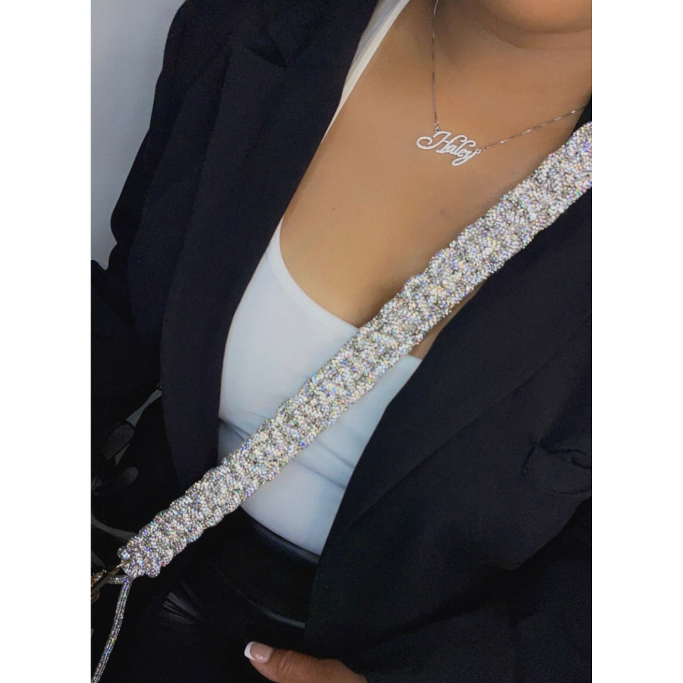 Diamante Cross Body Bag Strap