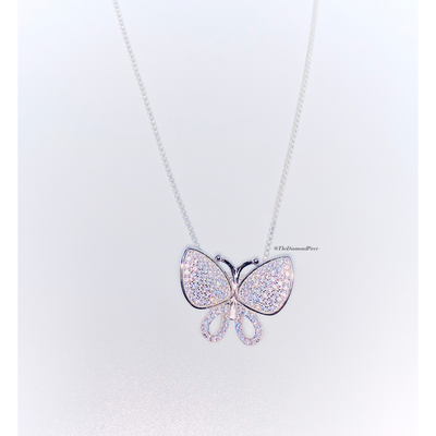 Butterfly Vibes Necklace  ( .925 sterling silver)