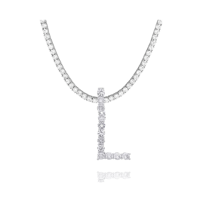 CZ Diamond Initial Necklace