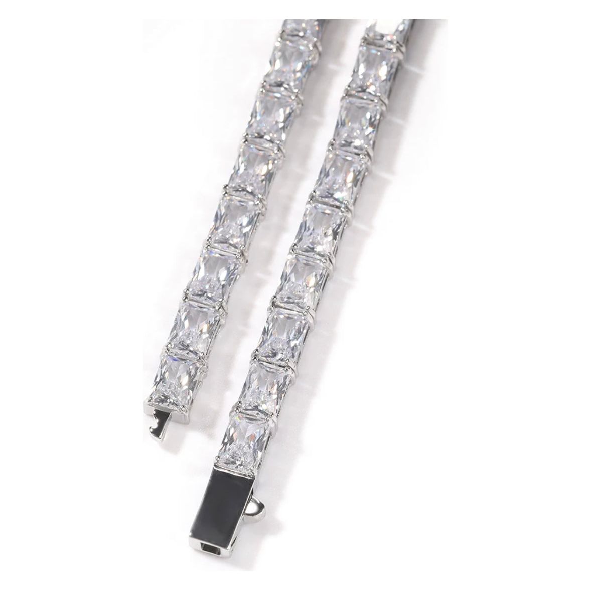 Princess Cut Diamond Tennis Necklace