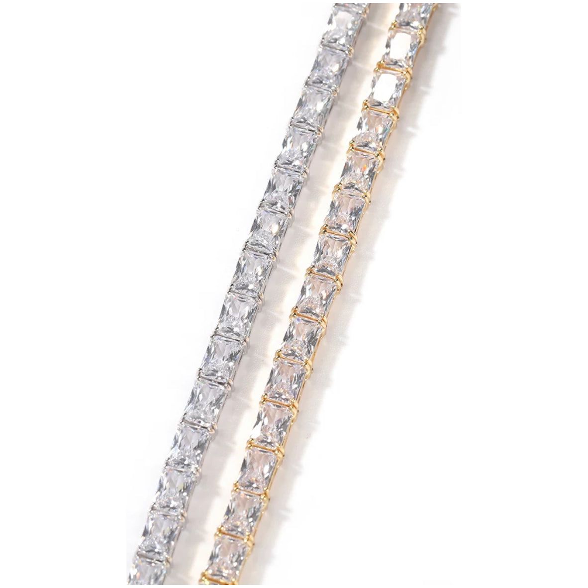 Princess Cut Diamond Tennis Necklace