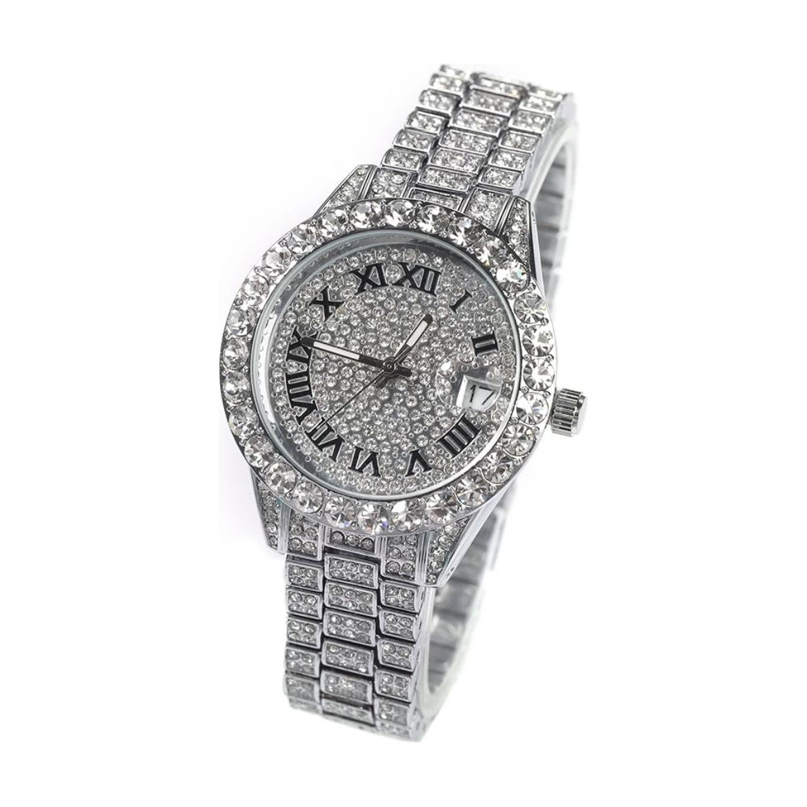CZ Diamond Bezel Watch