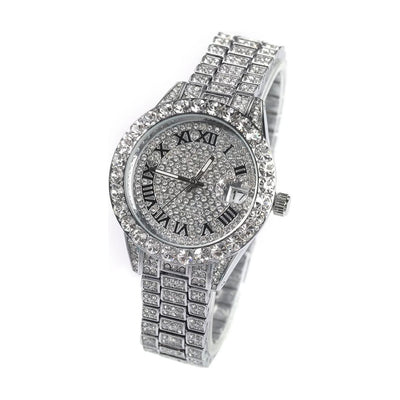 CZ Diamond Bezel Watch