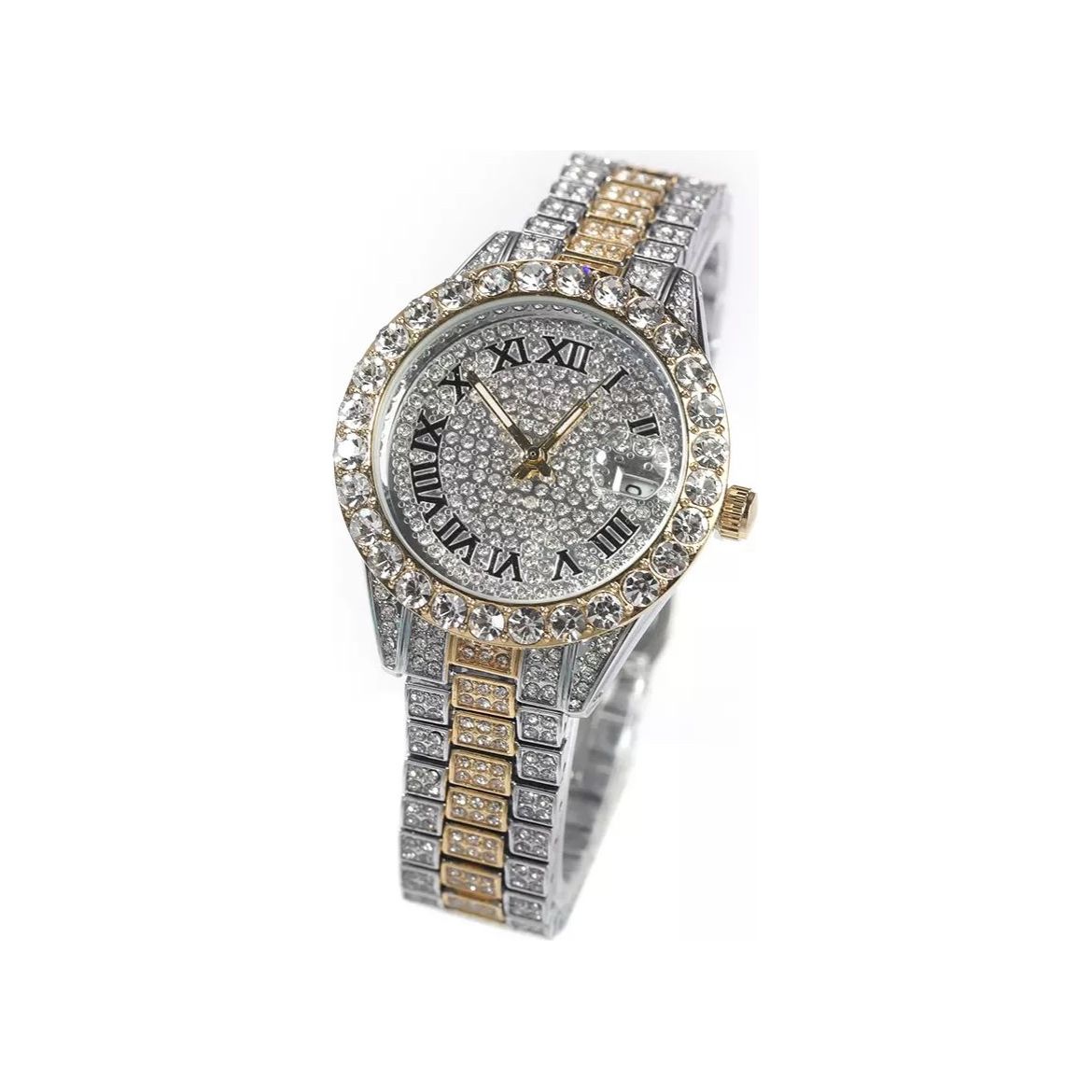 CZ Diamond Bezel Watch