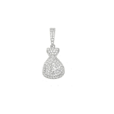 Sterling Silver Money Bag Necklace