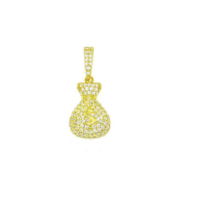 Sterling Silver Money Bag Necklace