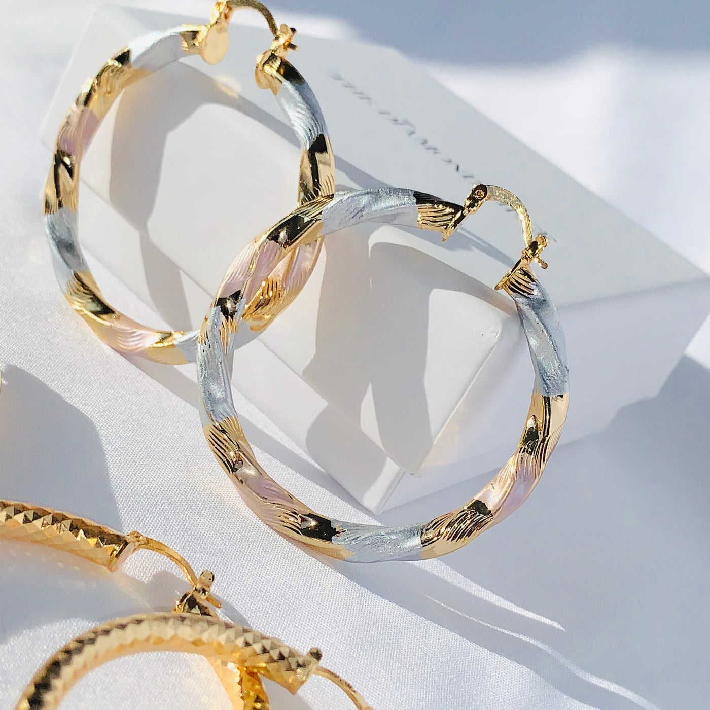 Tri-Color Swirl Hoops