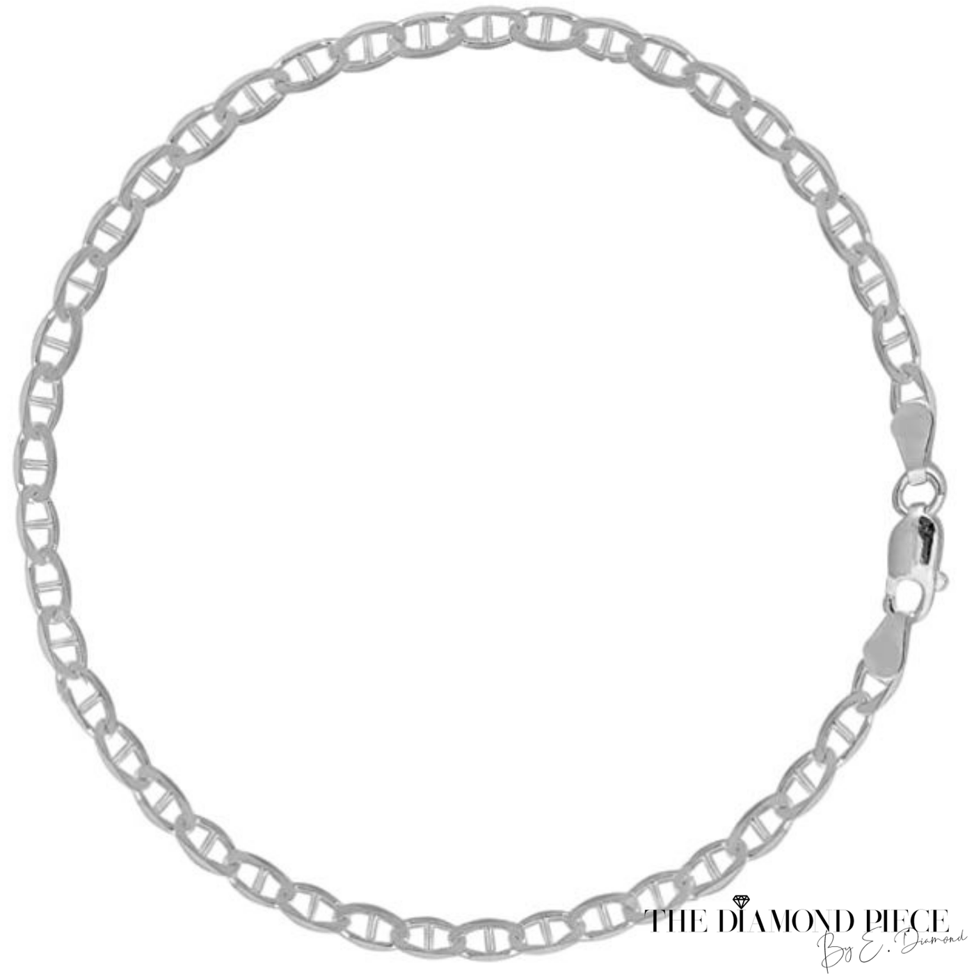 Sterling Silver Mariner Link Anklet