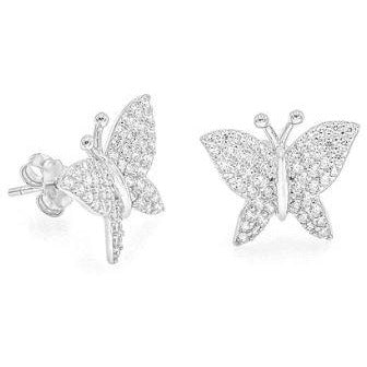 Butterfly Pave Studs