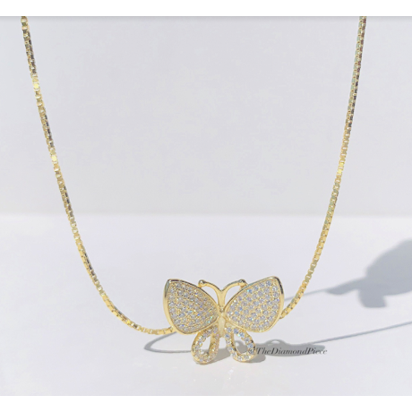 Butterfly Vibes Necklace  ( .925 sterling silver)