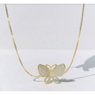 Butterfly Vibes Necklace  ( .925 sterling silver)