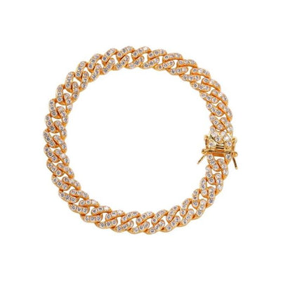 Cuban Link Diamond Anklet