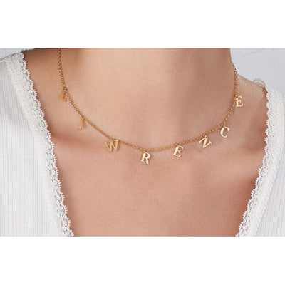 Sterling Silver Name Choker