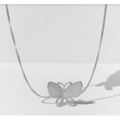 Butterfly Vibes Necklace  ( .925 sterling silver)