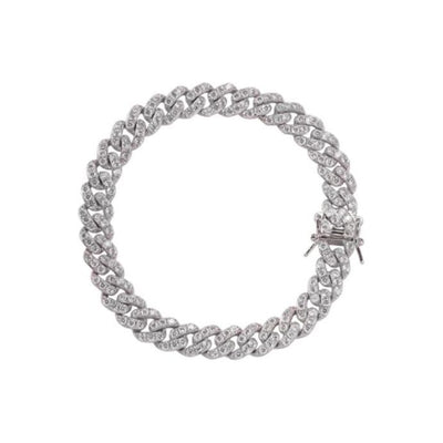 Cuban Link Diamond Anklet