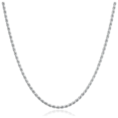 Rope Chain Option for CZ Diamond Name Necklace