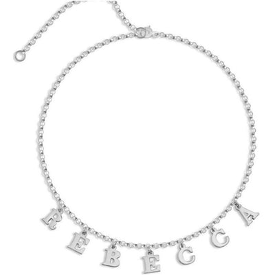 Statement Name Choker ( Sterling Silver )